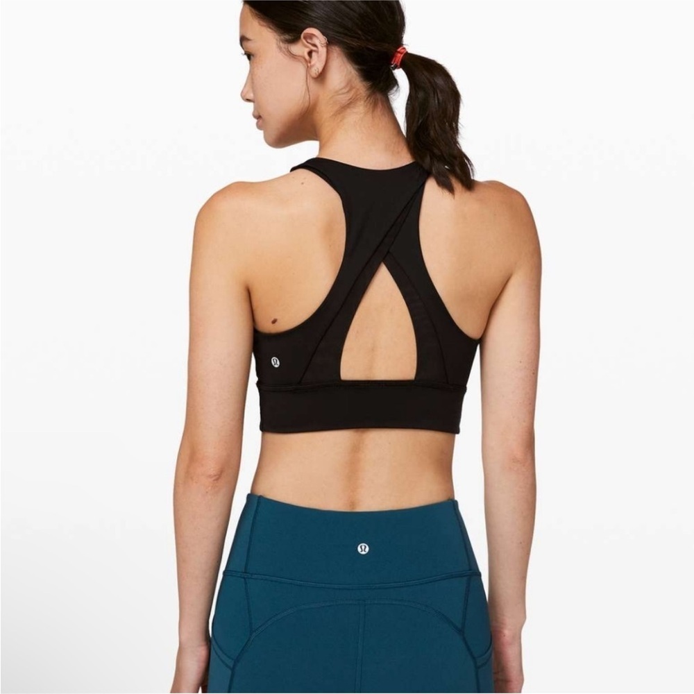 Lululemon Ignite Bra Grey High Neck Sports Bra - Picture 8 of 8